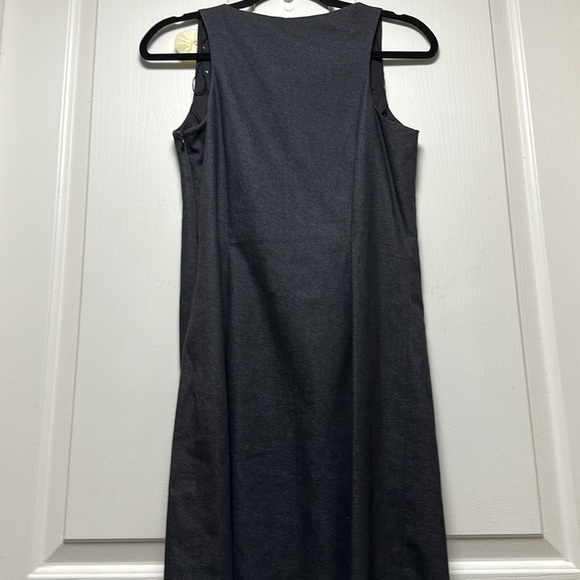 HELENE BLAKE Charcoal Embellished Dress Sz 8 - Picture 3 of 7